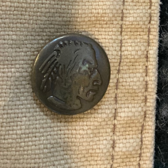 Woolrich Tan M Canvas Coat with removable blanket lining Vintage Classic - Picture 4 of 12